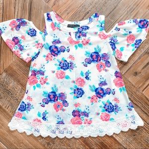 My Michelle Girls Floral Top